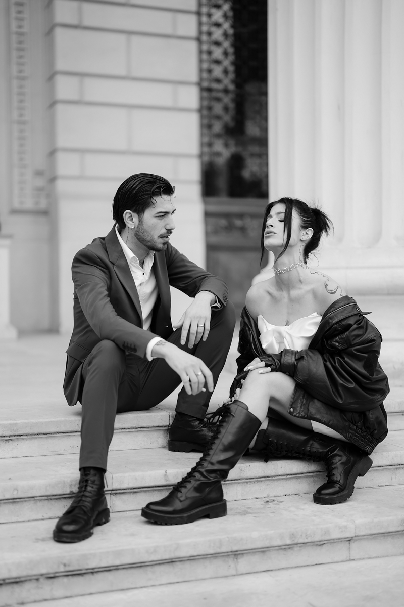 Cununie civilă în stil street în București – eleganță urbană la Ateneul Român