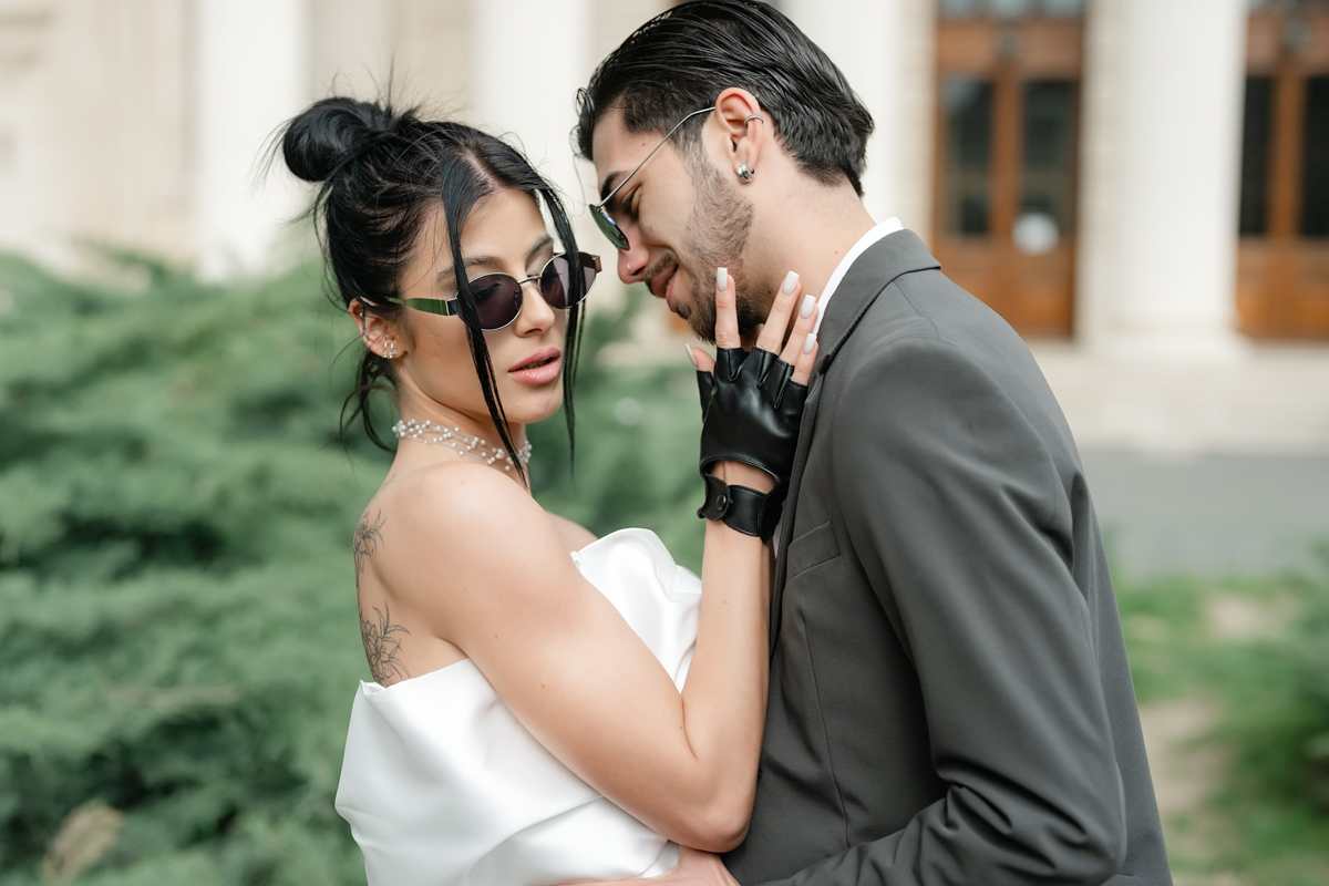 Cununie civilă în stil street în București – eleganță urbană la Ateneul Român
