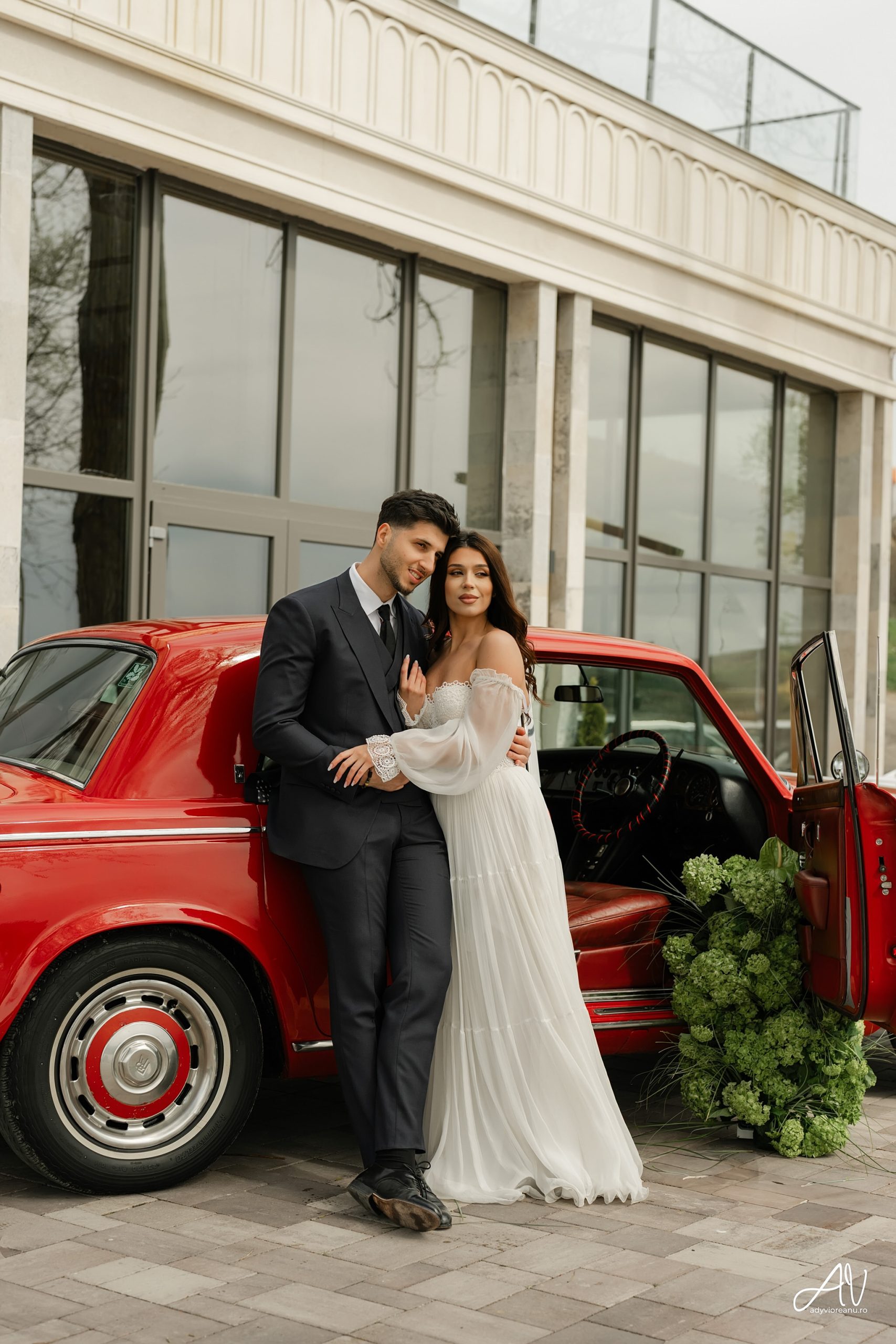 Photo shoot in a Rolls Royce