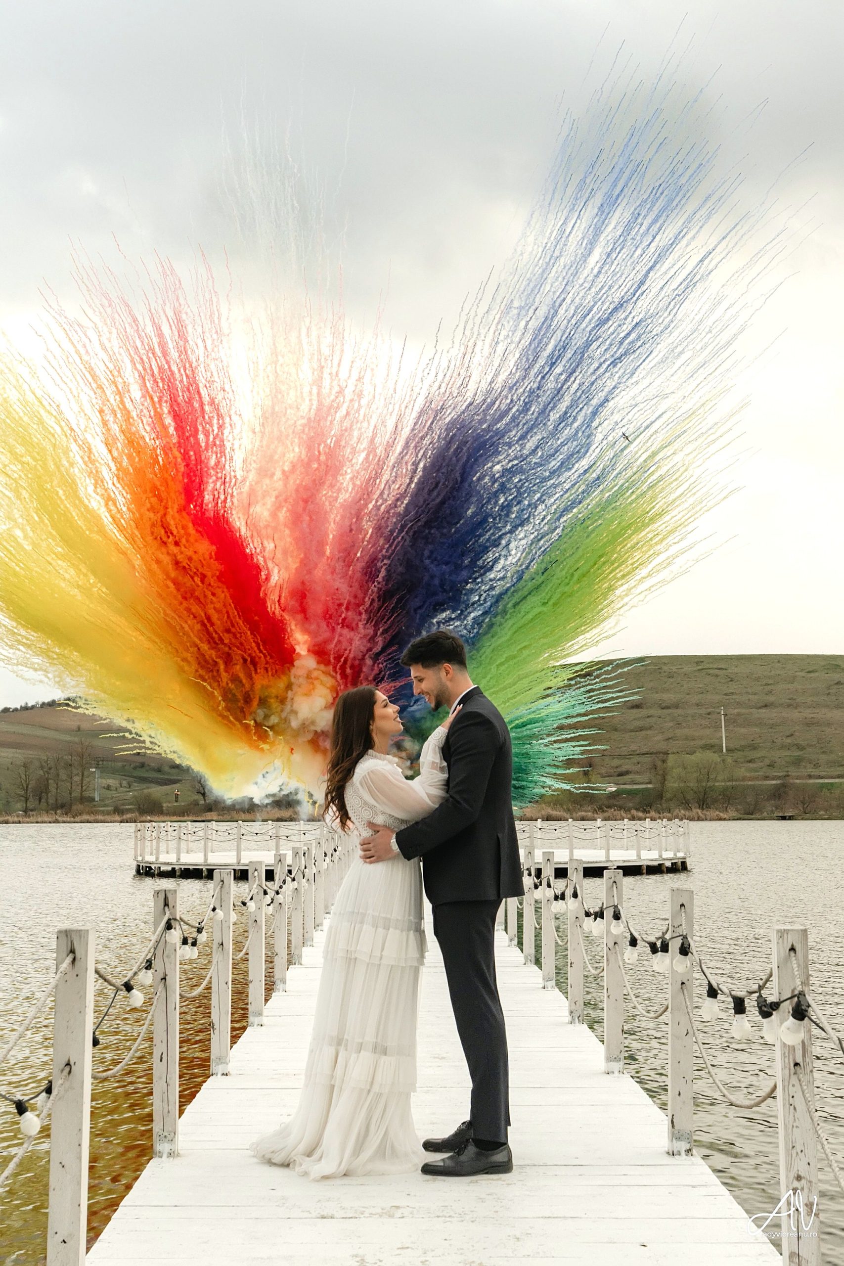 Wedding shooting to Light House by the Lake